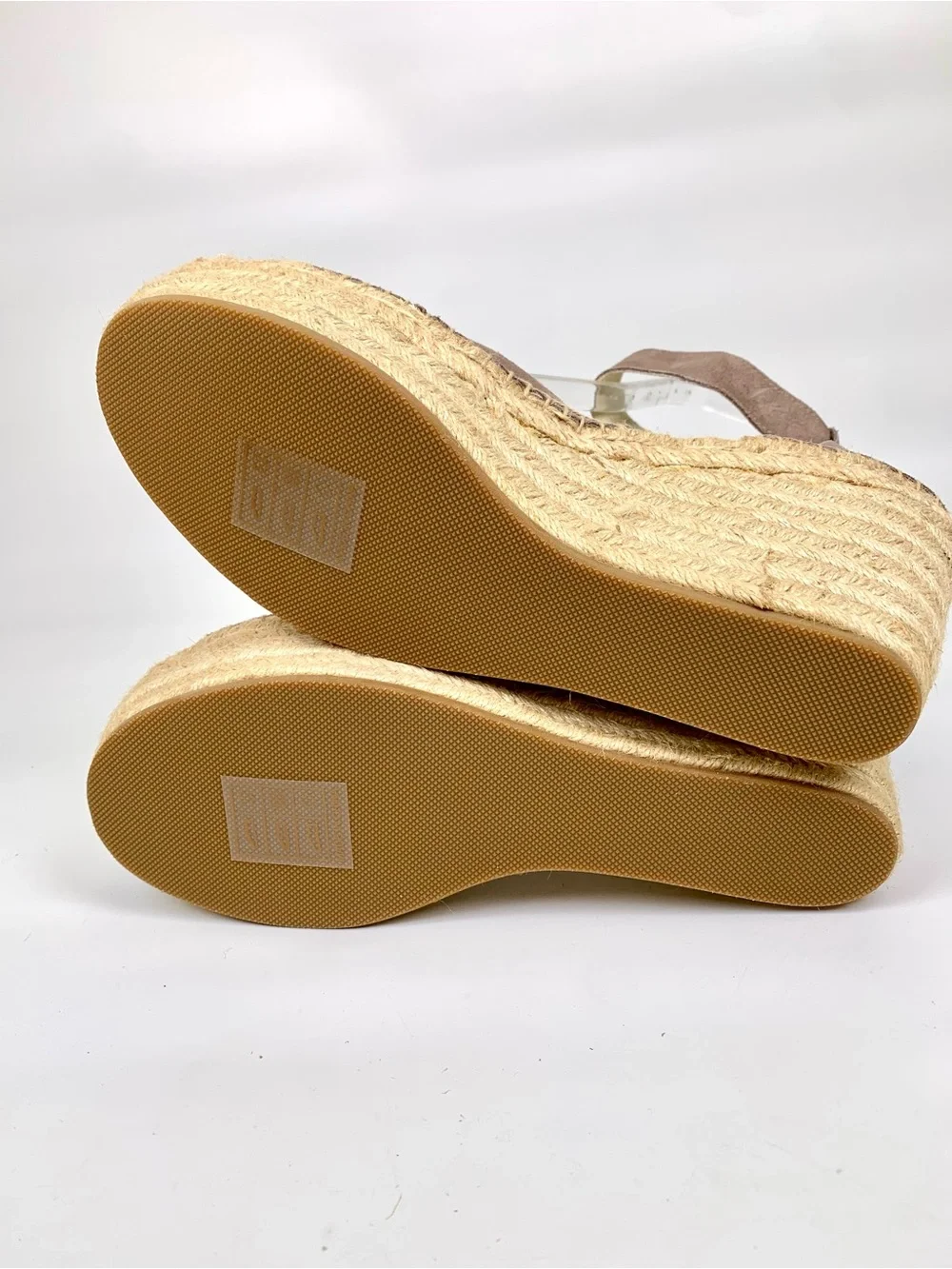 NEW! Soludos Positano Womens Platform Wedge Sandals Size 11.0 M, ASH Brown Suede